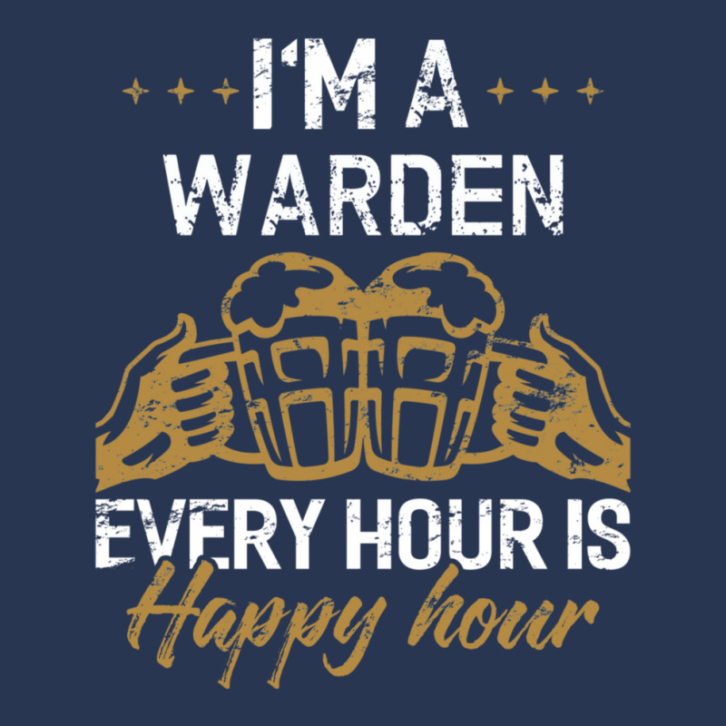 I'm A Warden Every Hour Is Happy Hour  For Wardens Ladies Denim Jacket by KevinJosephRoundtree | Artistshot