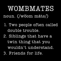 Wombmates Funny Definition For Adult Twins Brothers Sisters Adjustable Cap | Artistshot