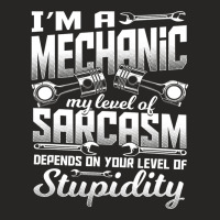 Im A Mechanic I Cant Fix Stupid Wheel Auto Engine Garage Ladies Fitted T-shirt | Artistshot