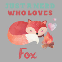 Just A Nerd Who Loves Fox Cute Lettering With Orange Fox Women's Pajamas Set | Artistshot