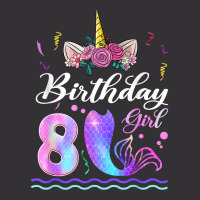 8th Birthday Girl Unicorn Mermaid Tail 8 Years Old Mermicorn T Shirt Vintage Hoodie And Short Set | Artistshot