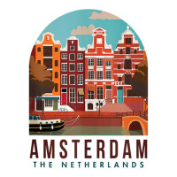 Amsterdam The Netherlands Travel Poster Amsterdam Traveling Tank Top Women's Pajamas Set | Artistshot