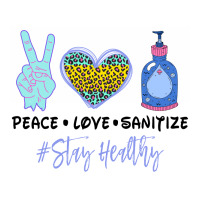 Peace Love Sanitize Stay Healthy For Light Women's V-neck T-shirt | Artistshot