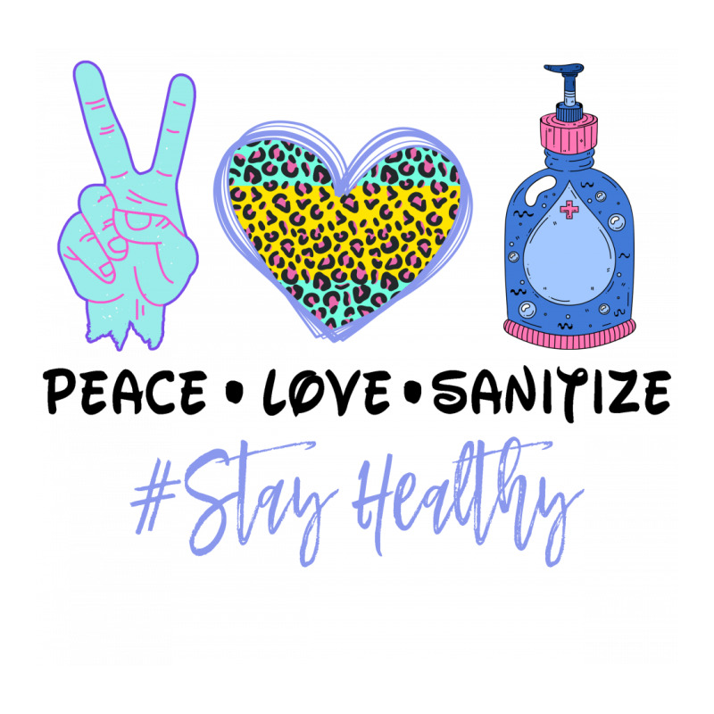 Peace Love Sanitize Stay Healthy For Light Women's V-Neck T-Shirt by Gurkan | Artistshot