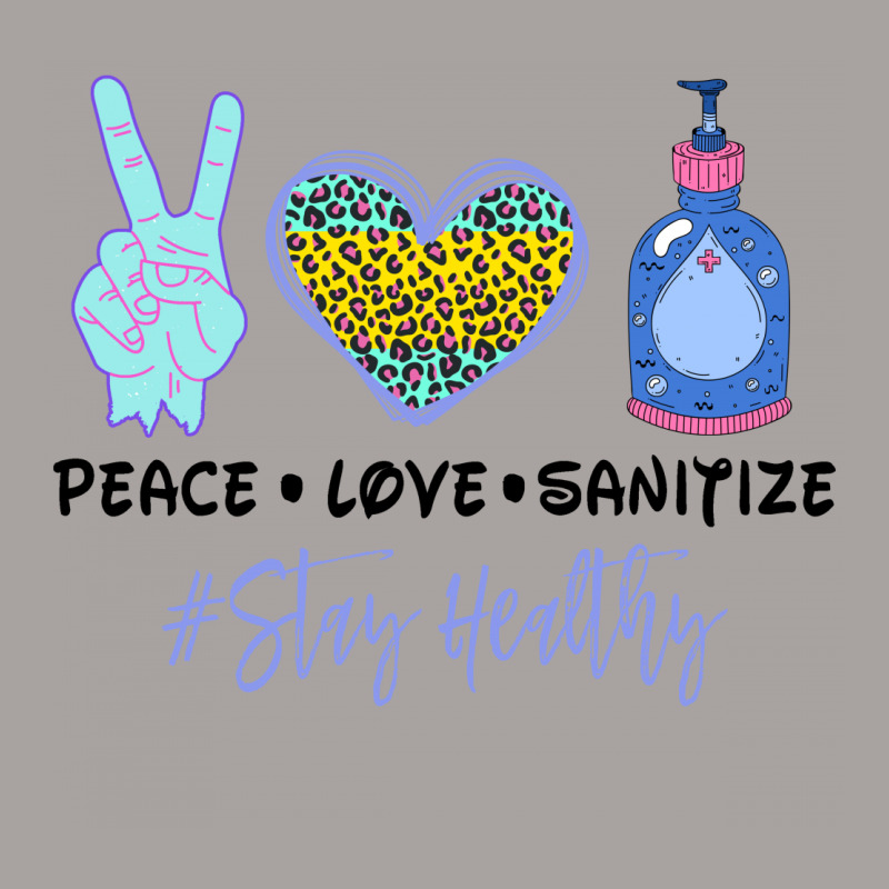 Peace Love Sanitize Stay Healthy For Light Racerback Tank by Gurkan | Artistshot