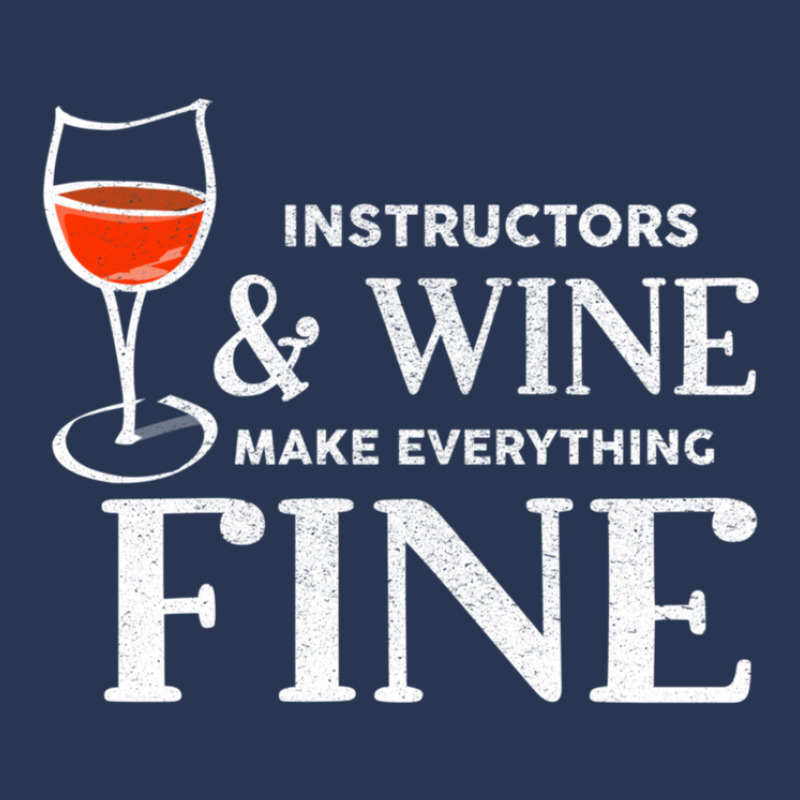 Instructors And Wine Make Everything Fine  Instructor Men Denim Jacket | Artistshot