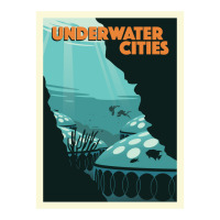 Underwater Cities Board Game  Minimalist Travel Poster Style   Gaming Men's 3/4 Sleeve Pajama Set | Artistshot