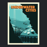 Underwater Cities Board Game  Minimalist Travel Poster Style   Gaming Lightweight Hoodie | Artistshot