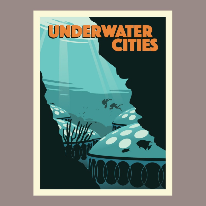 Underwater Cities Board Game  Minimalist Travel Poster Style   Gaming Vintage T-Shirt by zuozuonauhelo | Artistshot