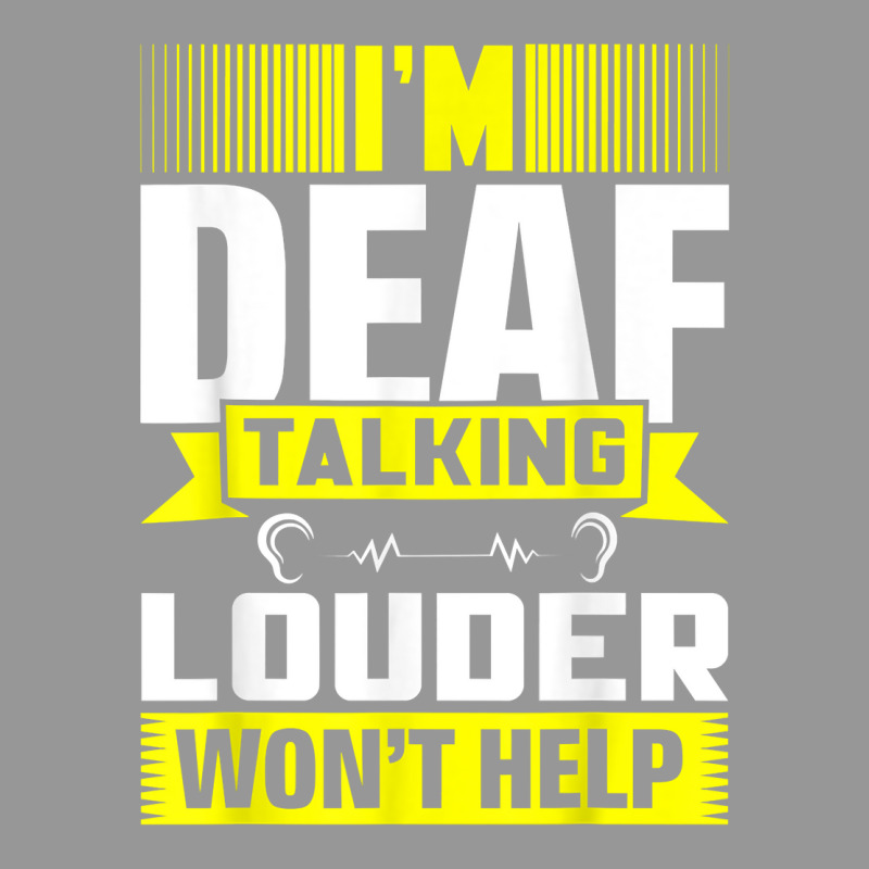 Asl Im Deaf Talking Louder Sign Language Deaf Awareness T Shirt Women's V-Neck T-Shirt by kaykemyjoa | Artistshot