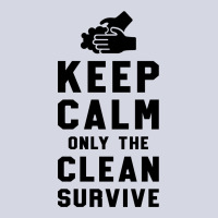 Keep Calm Only The Clean Survive Fleece Short | Artistshot