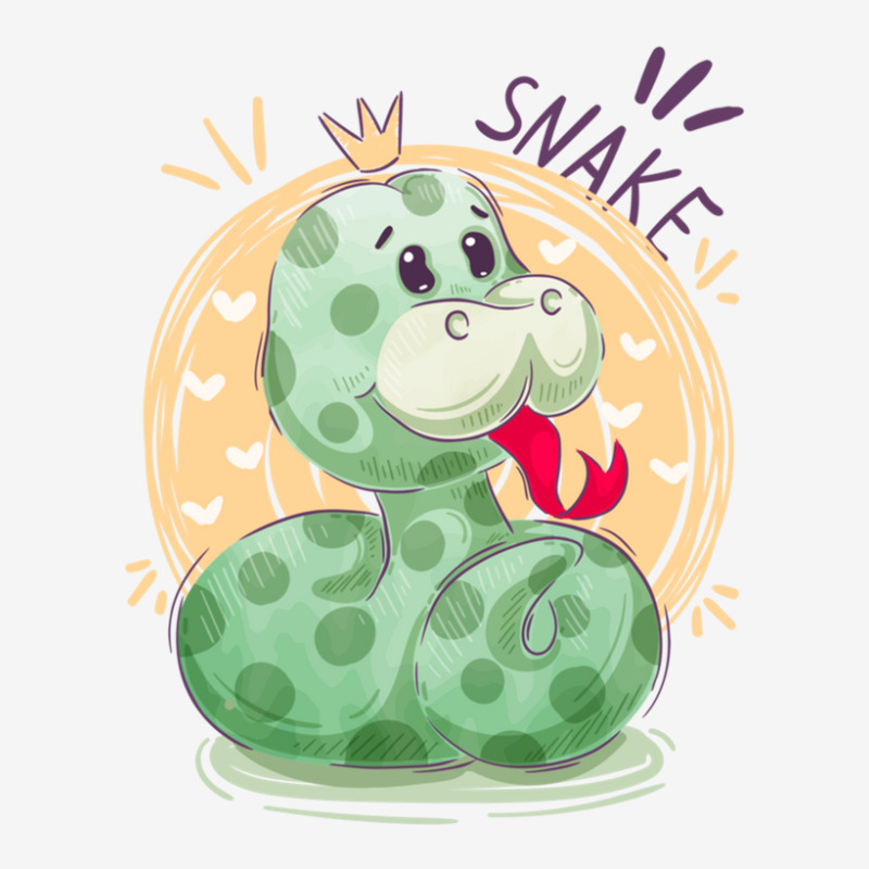 Cute Snake King With Flying Hearts Cartoon Camper Cup | Artistshot