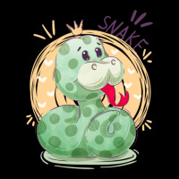 Cute Snake King With Flying Hearts Cartoon Pocket T-shirt | Artistshot