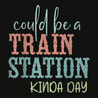 Could Be A Train Station Kinda Day, Western Country Music T Shirt Scorecard Crop Tee | Artistshot