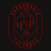 Carbondale Mountains Colorado Hiking Outdoors Minimal T Shirt Scorecard Crop Tee | Artistshot