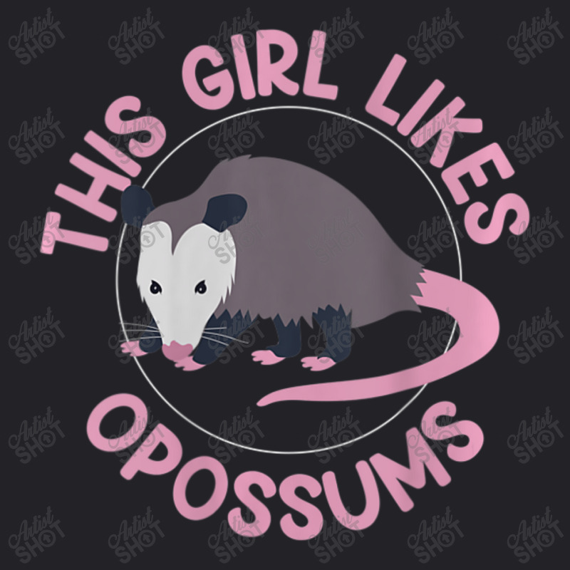 Womens Girl Likes Cute Opossums Ironic Saying Food Youth Tee | Artistshot