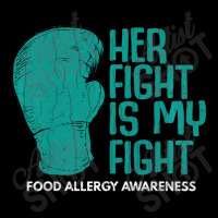 Womens Her Fight Is My Fight Food Allergy Awareness Month V-neck Tee | Artistshot