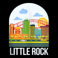 Little Rock Arkansas Skyline Little Rock Travel Poster Trip Tank Top Men's 3/4 Sleeve Pajama Set | Artistshot