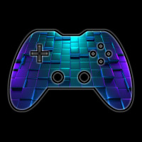 3d Abstract Blocks Pattern Gaming Gamer Abstract Gamepad Controller Vi Cropped Hoodie | Artistshot