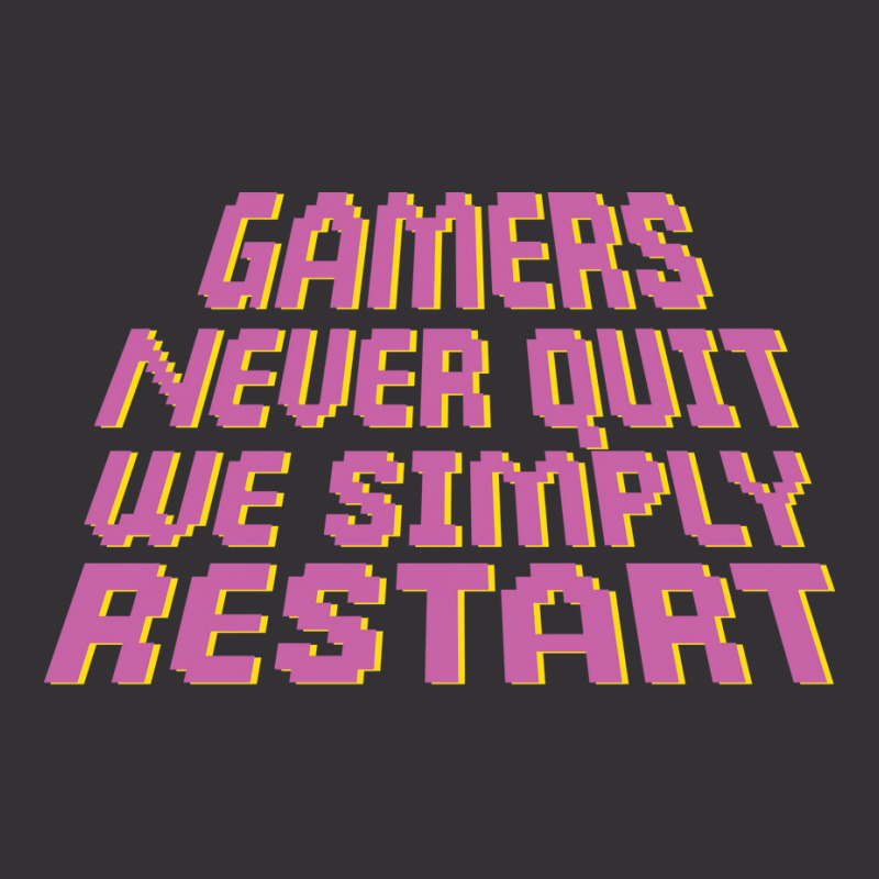 Gamers Never Quit We Simply Restart Nature Vintage Short by wsletiguuri | Artistshot