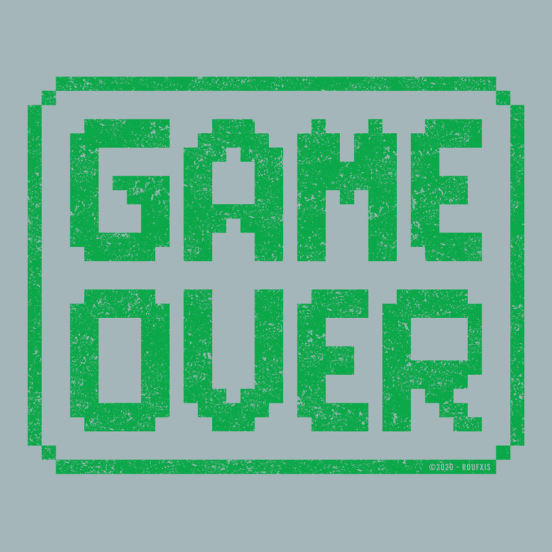 Game Over Green Worn Quote Unisex Sherpa-Lined Denim Jacket by peemotchalwe4 | Artistshot