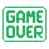 Game Over Green Worn Quote V-neck Tee | Artistshot