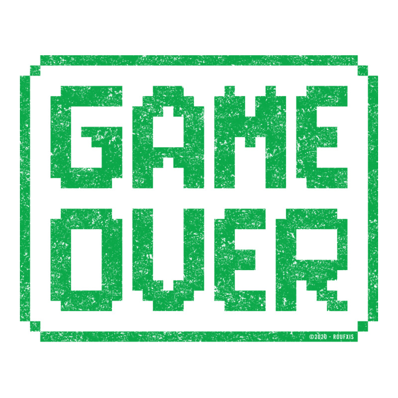 Game Over Green Worn Quote V-Neck Tee by peemotchalwe4 | Artistshot