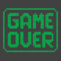 Game Over Green Worn Quote Vintage T-shirt | Artistshot