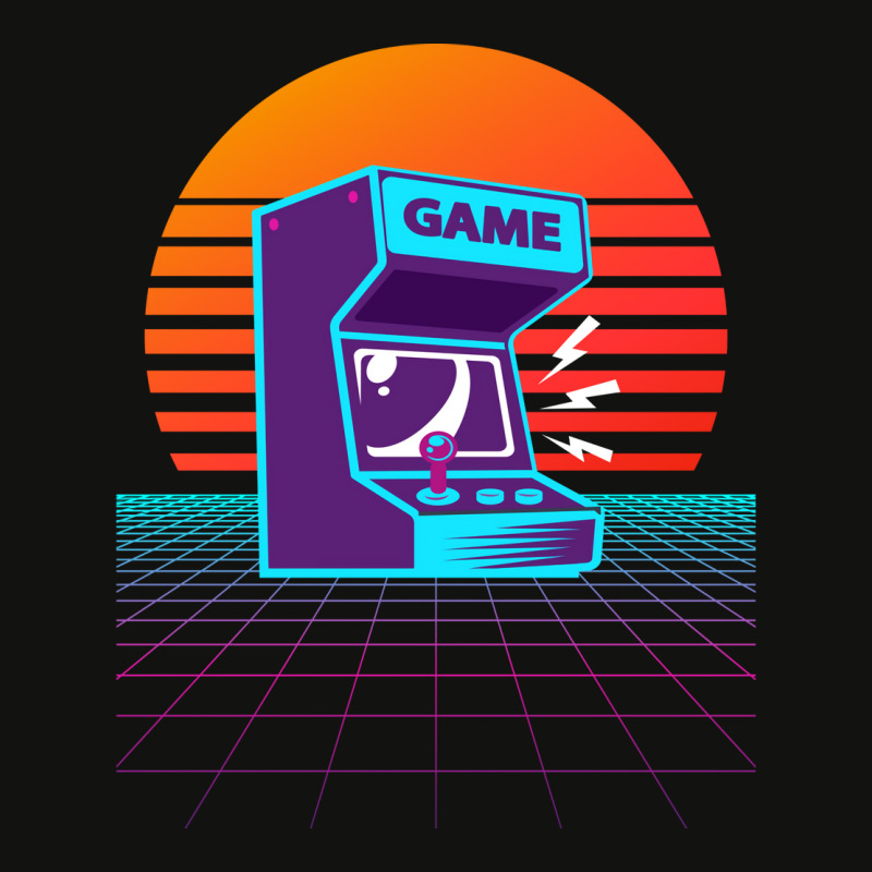 Arcade Machine Retrowave Humor Scorecard Crop Tee by eullershexs | Artistshot