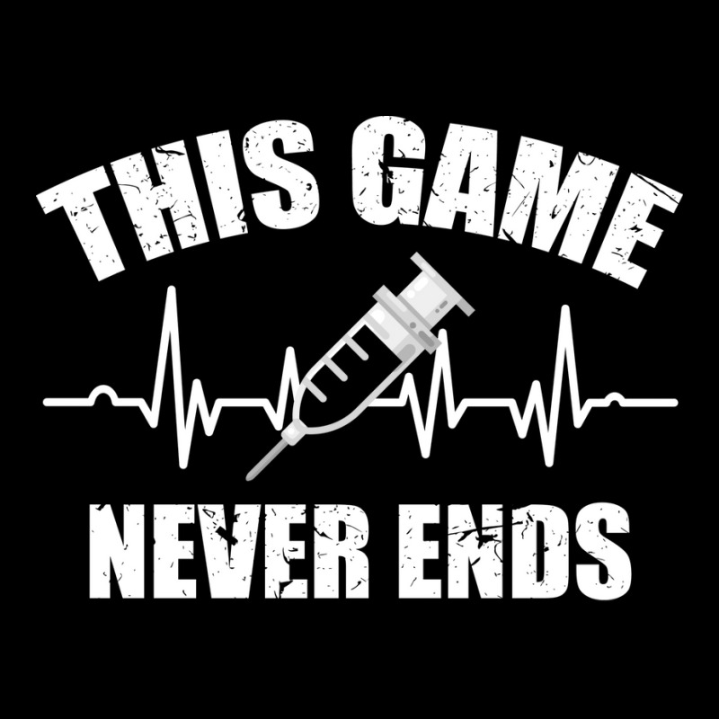 Gamer Quote Heartbeat Syringe This Game Never Ends Vintage Love Men's Long Sleeve Pajama Set | Artistshot