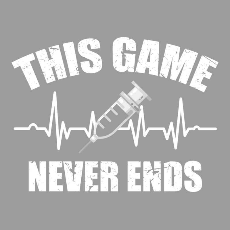 Gamer Quote Heartbeat Syringe This Game Never Ends Vintage Love Classic T-shirt | Artistshot