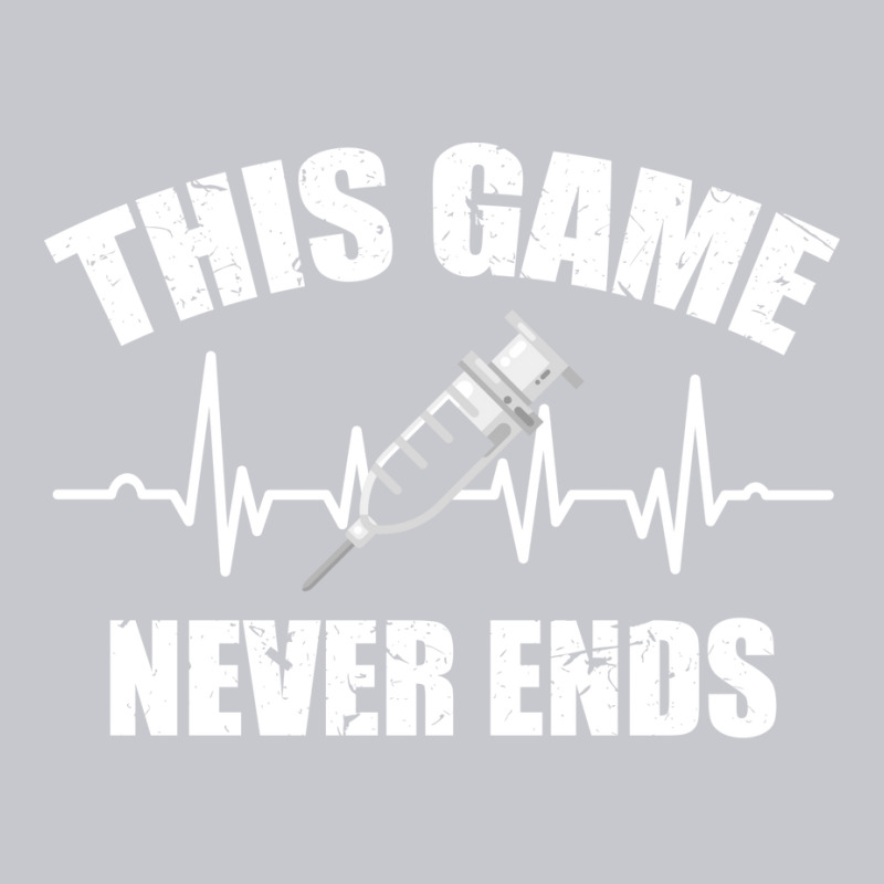 Gamer Quote Heartbeat Syringe This Game Never Ends Vintage Love Unisex Jogger | Artistshot