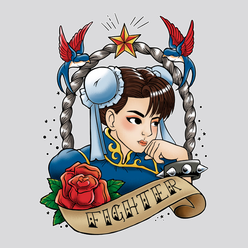 Fighter Girl Tattoo Hippie Women's Triblend Scoop T-shirt by foguelauezov1 | Artistshot