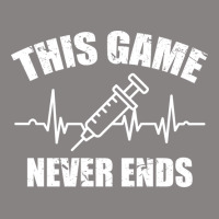 Gamer Quote Heartbeat Syringe This Game Never Ends Vintage Adjustable Cap | Artistshot