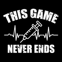 Gamer Quote Heartbeat Syringe This Game Never Ends Vintage Kids Cap | Artistshot