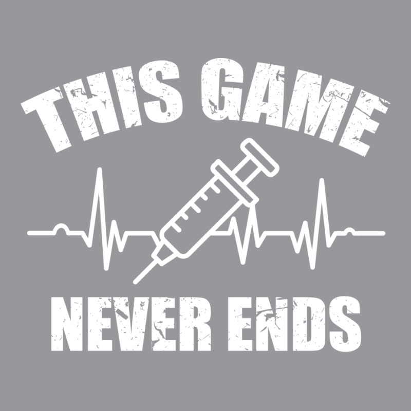 Gamer Quote Heartbeat Syringe This Game Never Ends Vintage Bucket Hat | Artistshot