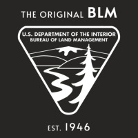 The Original Blm Est. 1946bureau Of Land Management White Ladies Fitted T-shirt | Artistshot