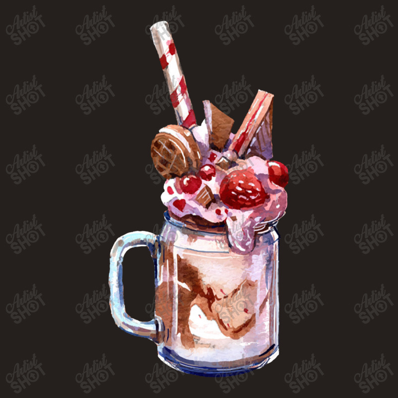 Chocolate Strawberry Milkshake,chocolate Strawberry Overshake Tank Top by marinah | Artistshot