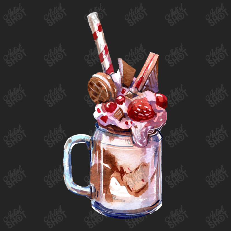 Chocolate Strawberry Milkshake,chocolate Strawberry Overshake 3/4 Sleeve Shirt by marinah | Artistshot