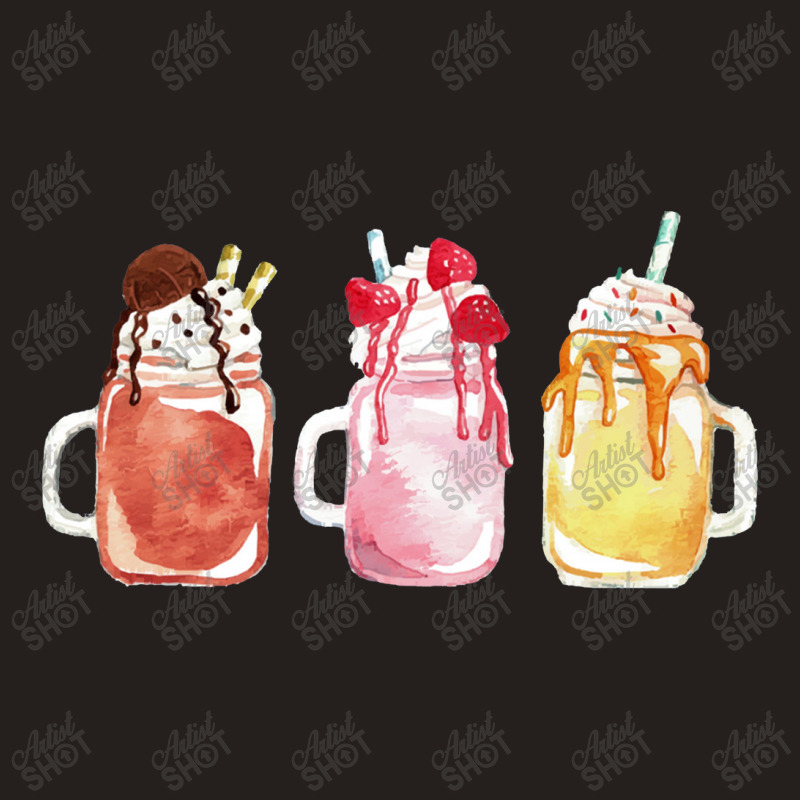 Chocolate Strawberry Vanilla Milkshake,triple Milkshake Set Tank Top by marinah | Artistshot