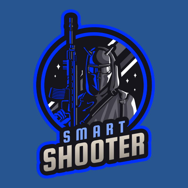 Blue Smart Shooter With A Sniper Riffle Yellow Ladies Fitted T-Shirt by meisammayukat | Artistshot