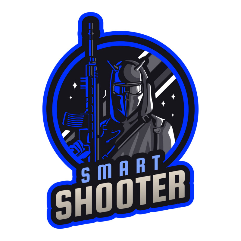 Blue Smart Shooter With A Sniper Riffle Yellow Maternity Scoop Neck T-shirt by meisammayukat | Artistshot