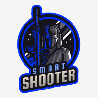 Blue Smart Shooter With A Sniper Riffle Yellow Scorecard Crop Tee | Artistshot