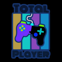 Total Player Gamer Design Blue Cropped Sweater | Artistshot