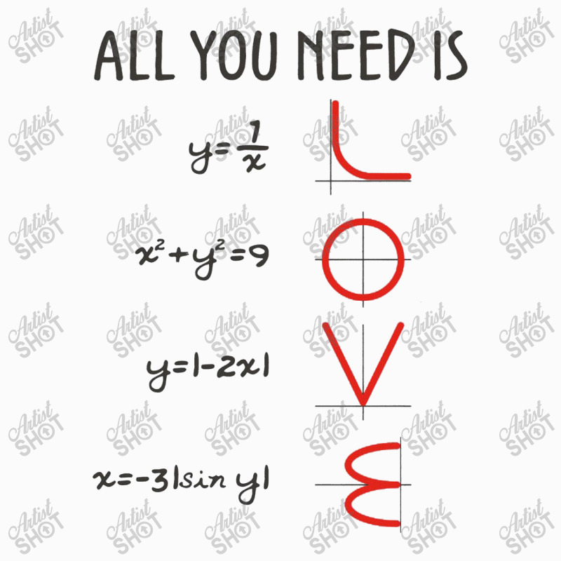 All You Need Is Love Equations Coffee Mug | Artistshot