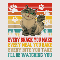 Funny Snack Meal And Bite I'll Be Watching You Siberian Cat T Shirt Pocket T-shirt | Artistshot