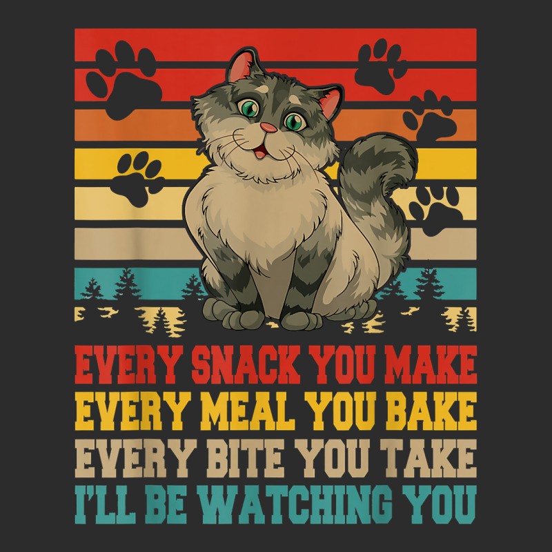 Funny Snack Meal And Bite I'll Be Watching You Siberian Cat T Shirt Exclusive T-shirt by thunmzien | Artistshot