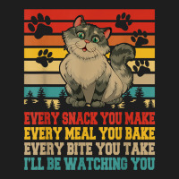 Funny Snack Meal And Bite I'll Be Watching You Siberian Cat T Shirt Classic T-shirt | Artistshot