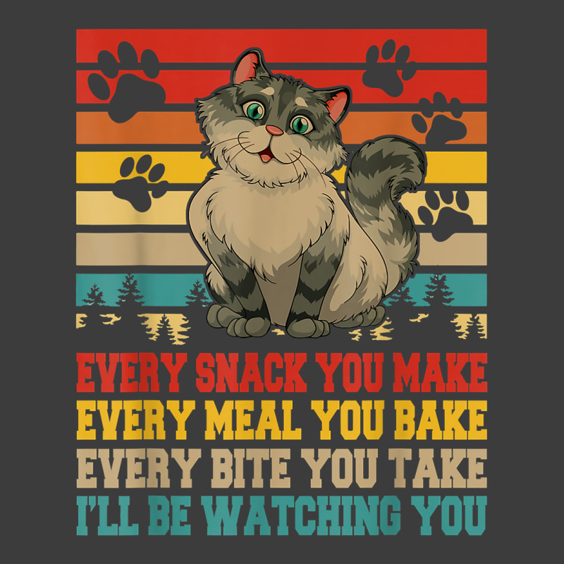 Funny Snack Meal And Bite I'll Be Watching You Siberian Cat T Shirt Men's Polo Shirt by thunmzien | Artistshot