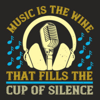 Music Is The Wine That Fills The Cup Of Silence .png Ladies Fitted T-shirt | Artistshot